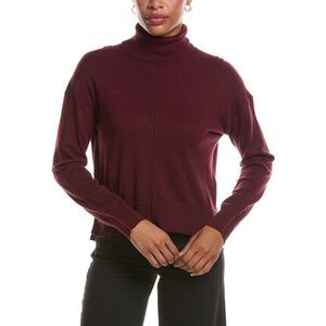 Velvet By Graham & Spencer Womens  Libra Lux Cashmere-Blend Sweater, Red